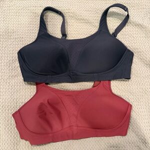 Lululemon Athletica Run Times Bras in Black and Burgundy